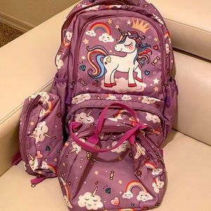 Unicorn Backpack Set